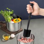 5 Blade Heat Resistant Meat Chopper, Non Scratch Potato Masher Tool, Safe for Al... - Image 2