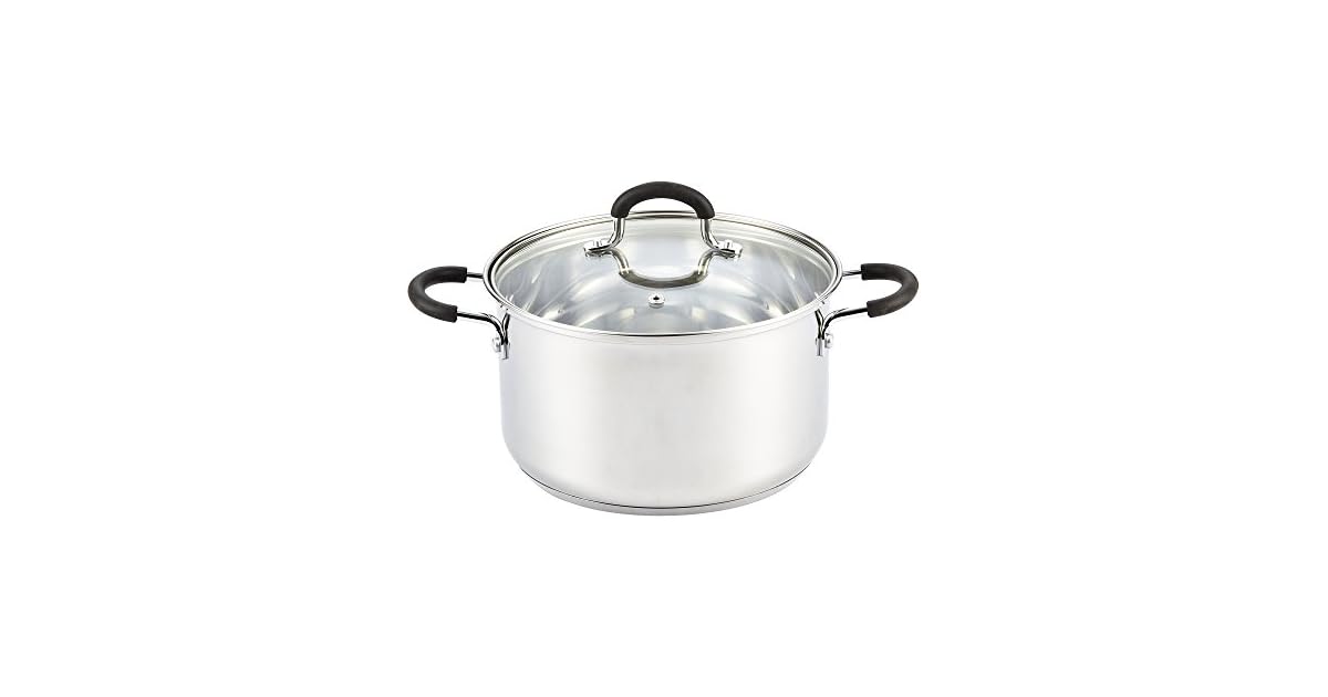 5-Qt Cook N Home Professional Stainless Steel Stock Pot with Lid only $26.50