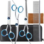 5 in 1 Premium Dog Grooming Scissors, Professional Dog Scissors for Grooming wit... - Image 2