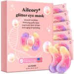 AILEORY Under Eye Patches (24 Pairs) - Tri-color Glitter Eye Gel Pads for Dark C... - Image 2