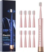 AJELU Sonic Electric Toothbrush for Adults, USB Rechargeable Sonic Toothbrush wi... - Image 2