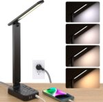 Addtam LED Desk Lamp, Power Strip with 3 Outlets 4 USB Charging Ports(2 USBC), 4... - Image 2