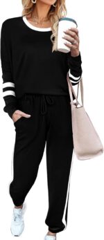 Aloodor Sweatsuit for Women 2 Piece Outfits for Womens Crewneck Sweatshirts Pull... - Image 2