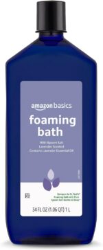 Amazon Basics Lavender Scented Foaming Bath with Essential Oil and Epsom Salt, S... - Image 2