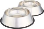 Amazon Basics Stainless Steel Non-Skid Dog Water And Food Bowls, Dishwasher Safe... - Image 2