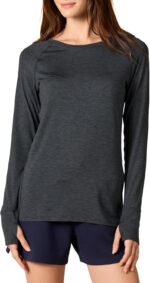 Amazon Essentials Womens Brushed Tech Stretch Long-Sleeve Crewneck Shirt (Availa... - Image 2