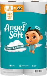 Angel Soft Toilet Paper, 8 Mega Rolls = 32 Regular Rolls, Soft and Strong Toilet... - Image 2