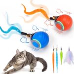 BABORUI 2Pack Interactive Cat Toy Ball - Automatic Interactive Cat Toys for Indo... - Image 2