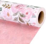 BIOBROWN Reversible Floral Wrapping Paper Roll - 17 Inches X 33 Feet (47 sq. ft.... - Image 2