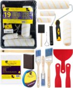 Bates- Paint Roller Kit, 19 pcs, Roller Set with Microfiber Sleeves & Frame | fo... - Image 2