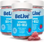 BeLive Vitamin D3 & B12 Gummies, 2000iu, Immune Support Supplement, 180 Ct | Hea... - Image 2