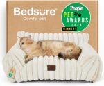 Bedsure ComfyFleece Cute Cat Couch for Pets - As Seen on TV on Good Day New Yor... - Image 2