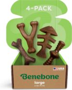 Benebone Large 4-Pack Dog Toys for Aggressive Chewers – Durable Dog Bones, Made ... - Image 2
