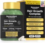 Benevolent Lustriva Hair Growth Supplement – Advanced Hair Vitamins with Keratin... - Image 2