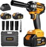Brushless Impact Wrench 750N.m with 2x4.0AH Battery 1/2 inch | 553 Ft-lbs 20V Hi... - Image 2