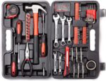 CARTMAN 148-Piece Automotive And Household Tool Set, Red Repair Kit Case | Versa... - Image 2