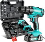 COMOWARE 20V Cordless Drill, Electric Power Drill Set with 1 Battery & Charger, ... - Image 2