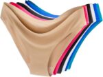 COSOMALL 6 Pack Women's Invisible Seamless Bikini Underwear Half Back Coverage P... - Image 2