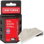CRAFTSMAN Utility Knife Blades, 100 Pack, for Drywall, Leather, Rubber and More ... - Image 2