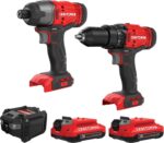 CRAFTSMAN V20 MAX Cordless Drill Driver and Impact Driver Set, Power Tool Set wi... - Image 2