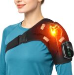 Cordless Shoulder Heating Pad with Massage, Heated Shoulder Wrap Massager for De... - Image 2