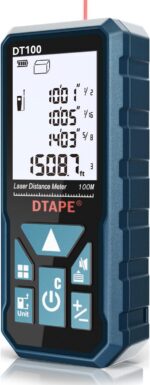 DTAPE DT50 165 Ft Laser Measuring Tool, High-Accuracy Laser Tape Measure, 2" Bac... - Image 2
