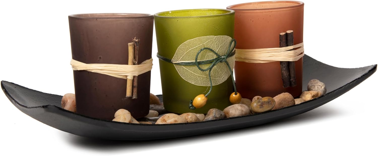 Dawhud Direct Decorative Votive Candle Holders, Vintage Decor Flameless Candlesc... - Image 2