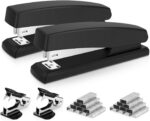 Deli Stapler, Desktop Stapler, 2 Pack, Office Staplers, 25 Sheet Capacity, Inclu... - Image 2