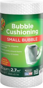 Duck Brand Small Bubble Cushioning Wrap for Moving & Shipping - 30 FT Bubble Pac... - Image 2