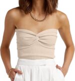EFAN Womens Tube Tops Summer Tops Beach Vacation Outfits | Strapless Crop 2026 Y... - Image 2
