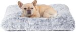 EHEYCIGA Fluffy Dog Crate Bed for Medium Dogs, Plush Faux Fur Crate Pad, Calming... - Image 2