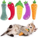 ETEKYER Catnip Cat Toys, 5 Pack, Plush Catnip Toys for Indoor Cats Kitten, Inter... - Image 2