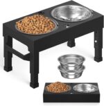 Elevated Dog Bowls Stand Large Breed, Height Adjustable Raised Dog Bowls Holder ... - Image 2