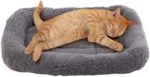 Enjoying Cat Mat Bed 10" x 15" Pet Bed with Pillow Around for Puppy Kitten Curle... - Image 2