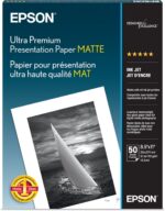 Epson Ultra Premium Presentation Paper MATTE (8.5x11 Inches, 50 Sheets) (S041341... - Image 2