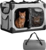 Extra Large Cat Carrier for 2 Cats, XL with Removable Divider, Foldable Soft-Sid... - Image 2