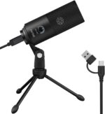 FIFINE USB Microphone, Metal Condenser Recording Microphone for MAC OS, Windows,... - Image 2