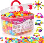 FUNZBO 520+ Snap Pop Beads - Jewelry Making Beads Charms Style Craft Kit, Arts a... - Image 2