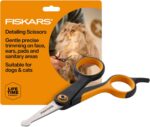 Fiskars Pet, Dog & Cat Grooming Scissors, Rounded Tips & SoftGrip Handle, Cat an... - Image 2