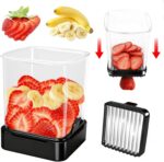 Fruit Slicer Cup for Strawberry, Banana, Hard-Boiled Egg - Detachable Cutter wit... - Image 2