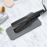 Generic Silicone Mat Pouch for Flat Iron, Curling Iron, Hot Hair Tools (Grey) - Image 2