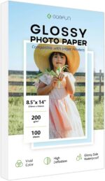 Glossy Photo Paper 8.5 x 14, Goefun 200 GSM/54 LB Legal Size Printer Paper for I... - Image 2