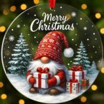Gnome Christmas Ornaments 2025, Christmas Gnomes Gifts for Women, Cute Xmas Hang... - Image 2