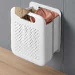 Goderewild Collapsible Laundry Basket, Space-Saving Wall-Mounted Hamper, Detacha... - Image 2
