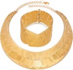 Gold Necklaces for Women Chunky Gold Silver Choker Necklace Statement Egyptian J... - Image 2