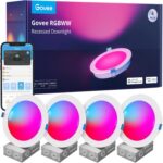 Govee Smart Recessed Lighting 6 Inch, Wi-Fi Bluetooth Direct Connect RGBWW LED D... - Image 2