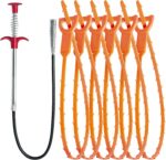 Hair Drain Clog Remover Tool – 6 × 25-Inch Sink Snake + 1 × 24-Inch Drain Cleane... - Image 2