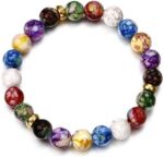 Healing Crystals Bracelet Handmade Natural Gemstones Beads Bracelet Elastic Natu... - Image 2