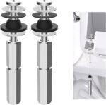 Hibbent 2 PCS Universal Toilet Seat Bolts Kit, Heavy Duty Stainless Steel Toilet... - Image 2