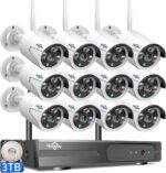 Hiseeu Wireless Pro WiFi Security Camera System, 16CH 4K NVR Kit, Plug-in Powere... - Image 2